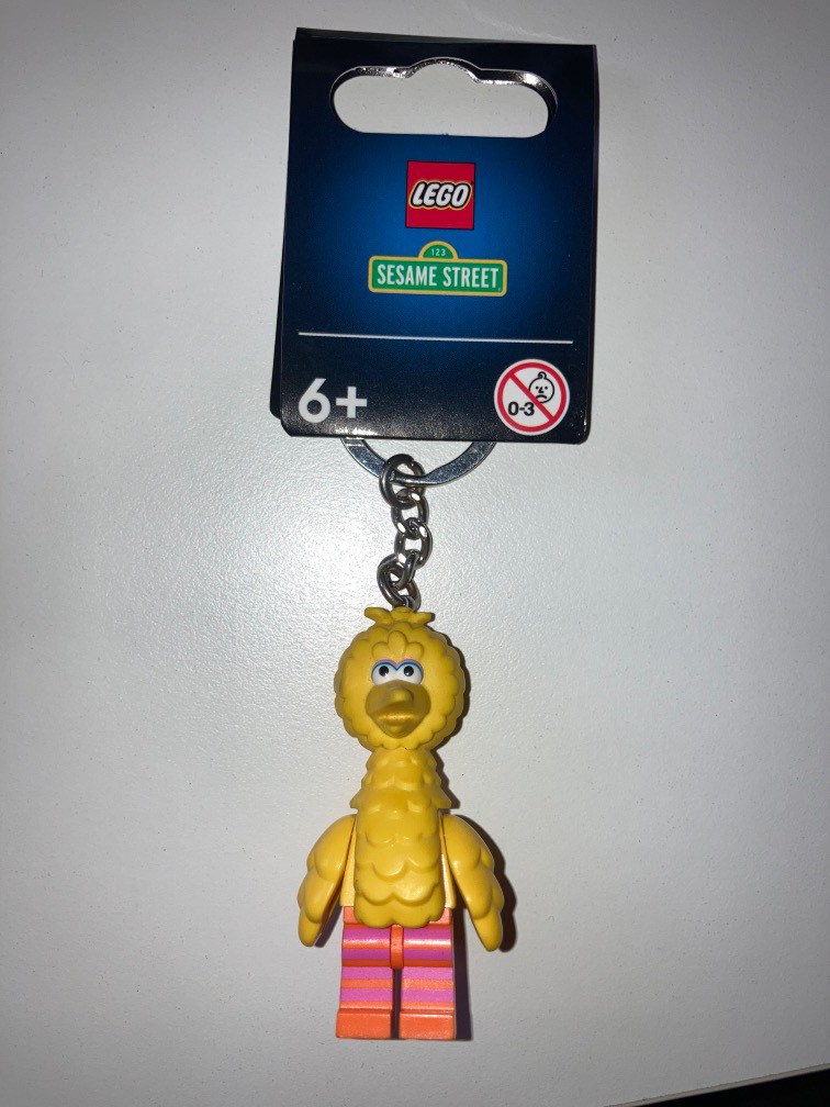 LEGO Sesame Street Big Bird Keychain, Hobbies & Toys, Toys & Games on Carousell