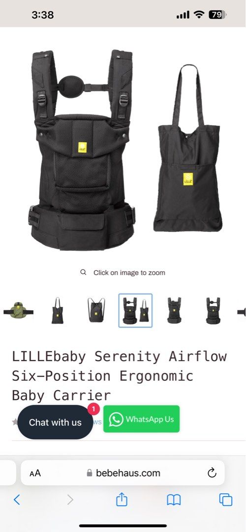 LILLEbaby Serenity Airflow Six Position Ergonomic Baby Carrier