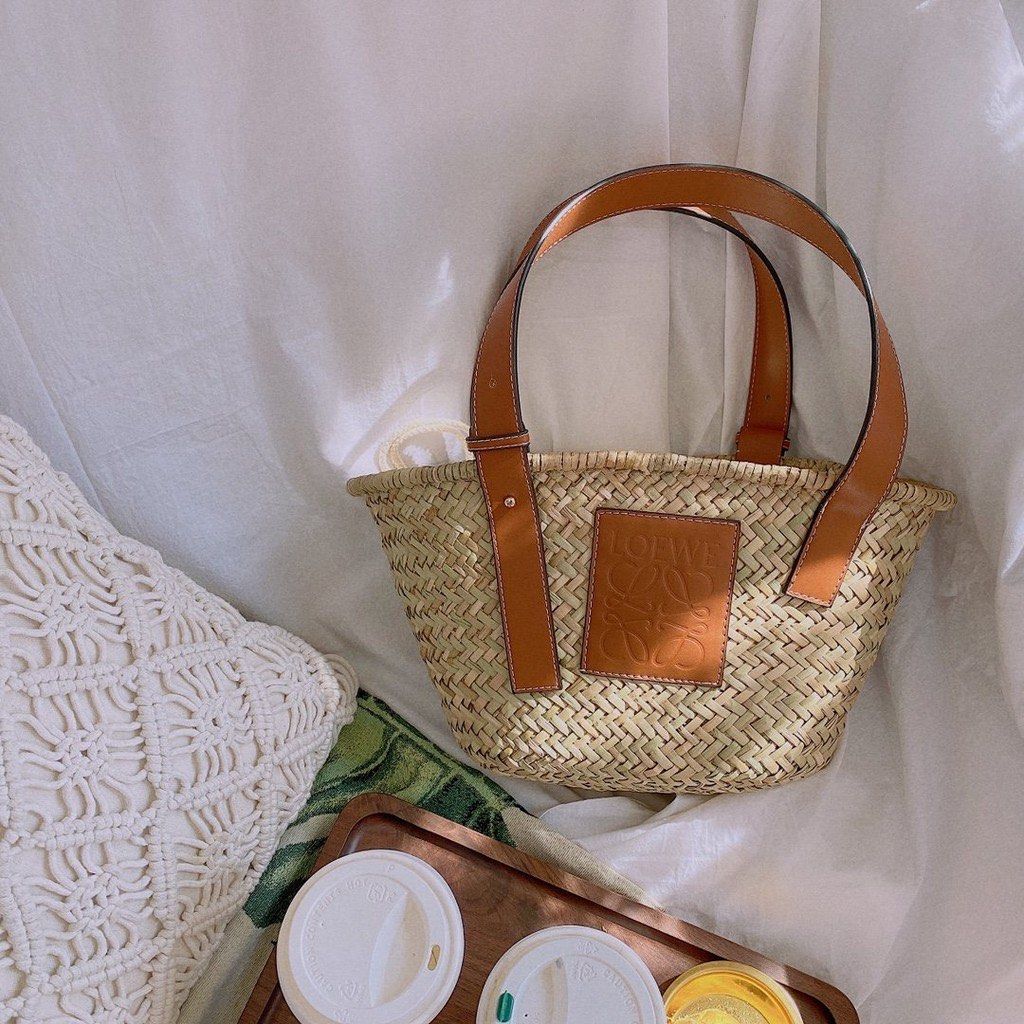 LOEWE small medium woven basket bag