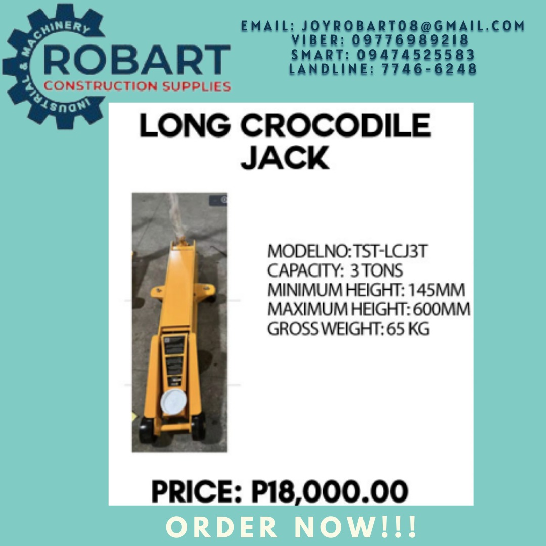 LONG CROCODILE JACK, Commercial & Industrial, Construction Tools