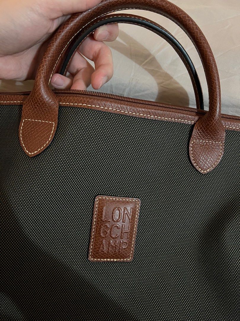 Longchamp BOXFORD Briefcase S Brown Laptop Bag, Women's Fashion, Bags