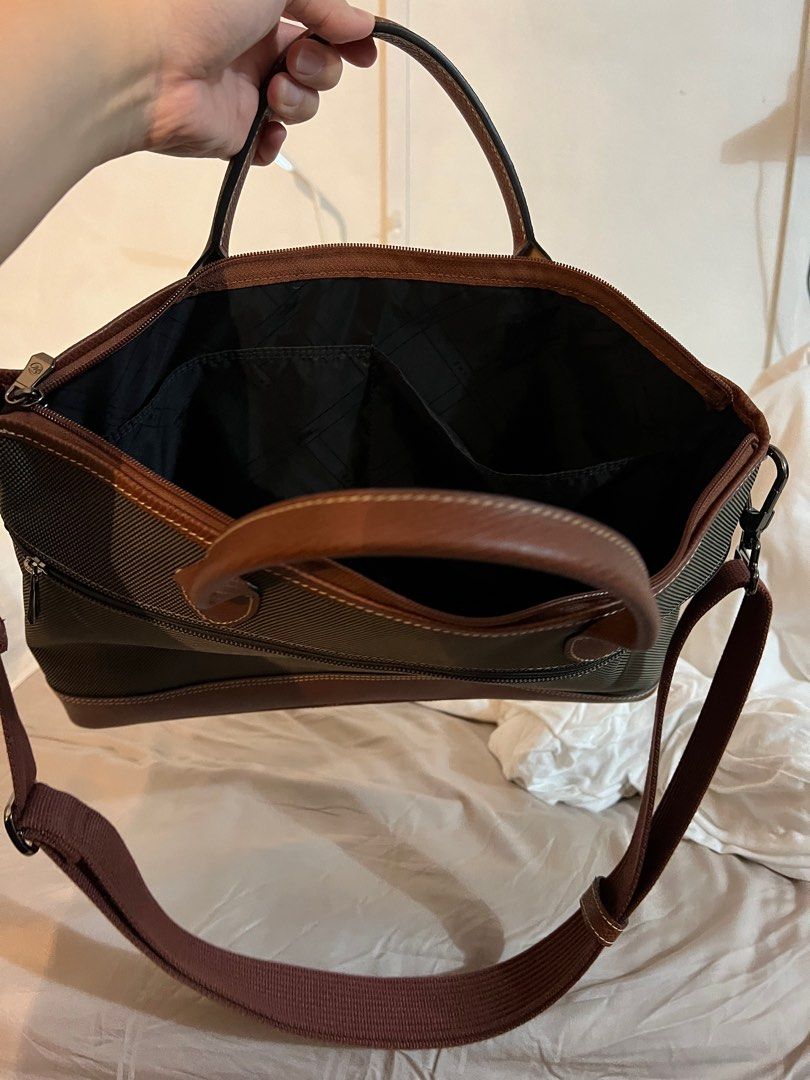 Longchamp BOXFORD Briefcase S Brown Laptop Bag, Women's Fashion, Bags