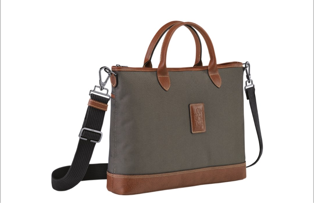 Longchamp BOXFORD Briefcase S Brown Laptop Bag, Women's Fashion, Bags