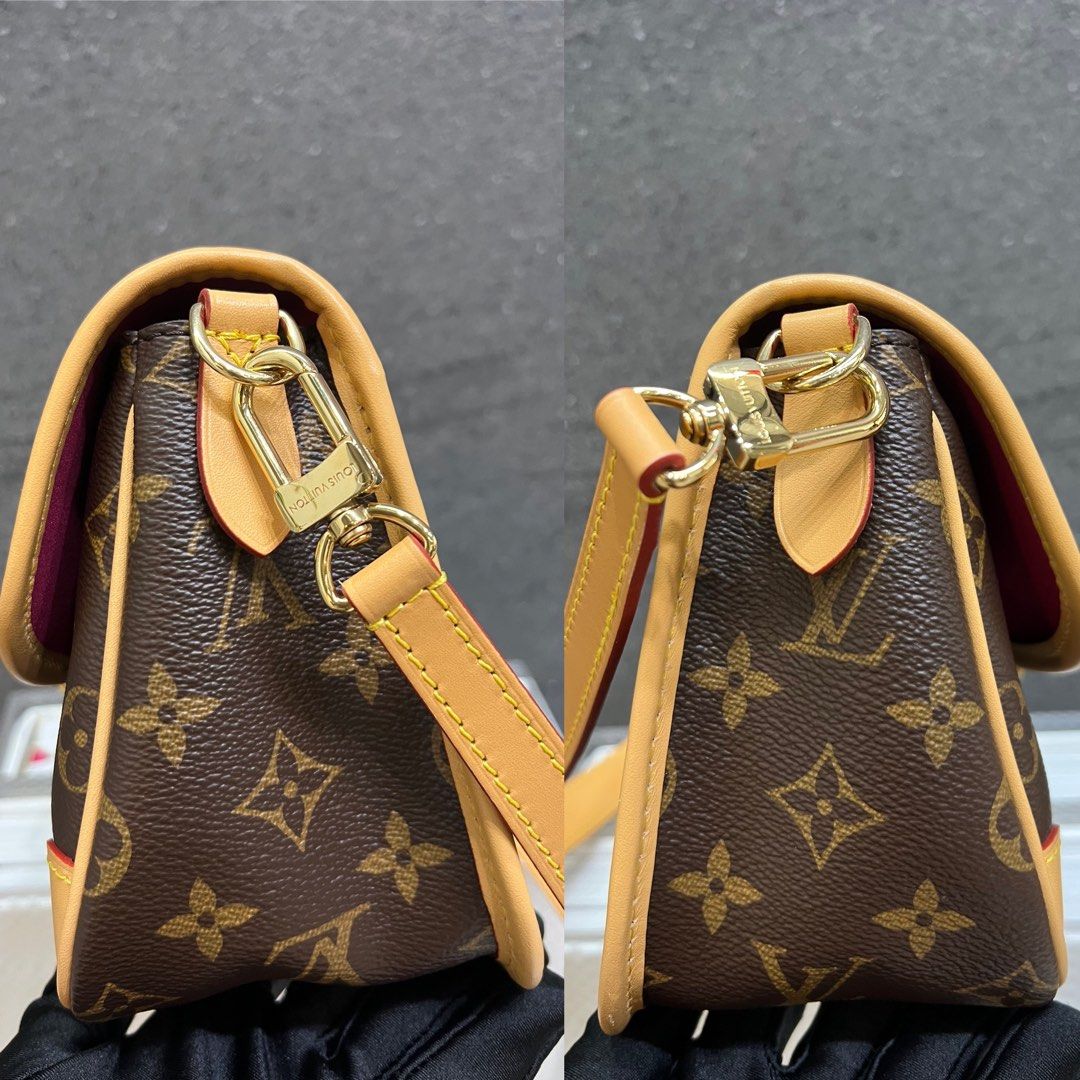 Louis Vuitton Diane Monogram Bag with Fushsia Strap