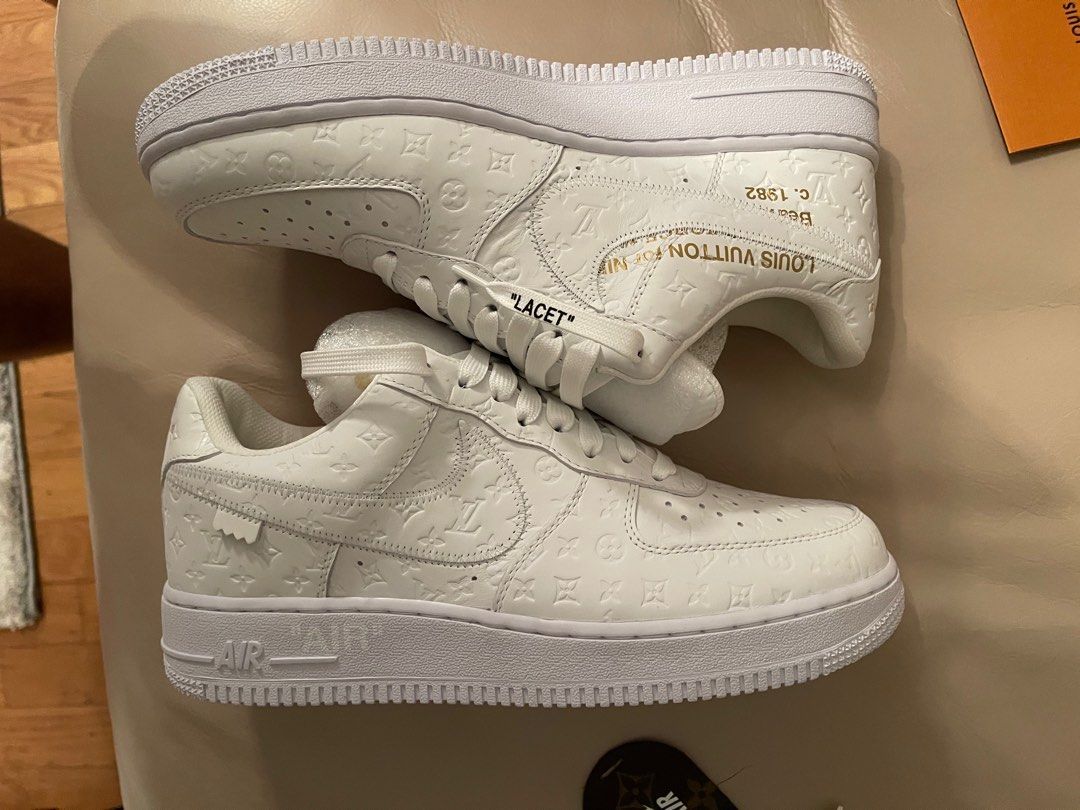 Nike - x Louis Vuitton Air Force 1 Low sneakers - unisex - Leather/Rubber/Fabric - 9 - White