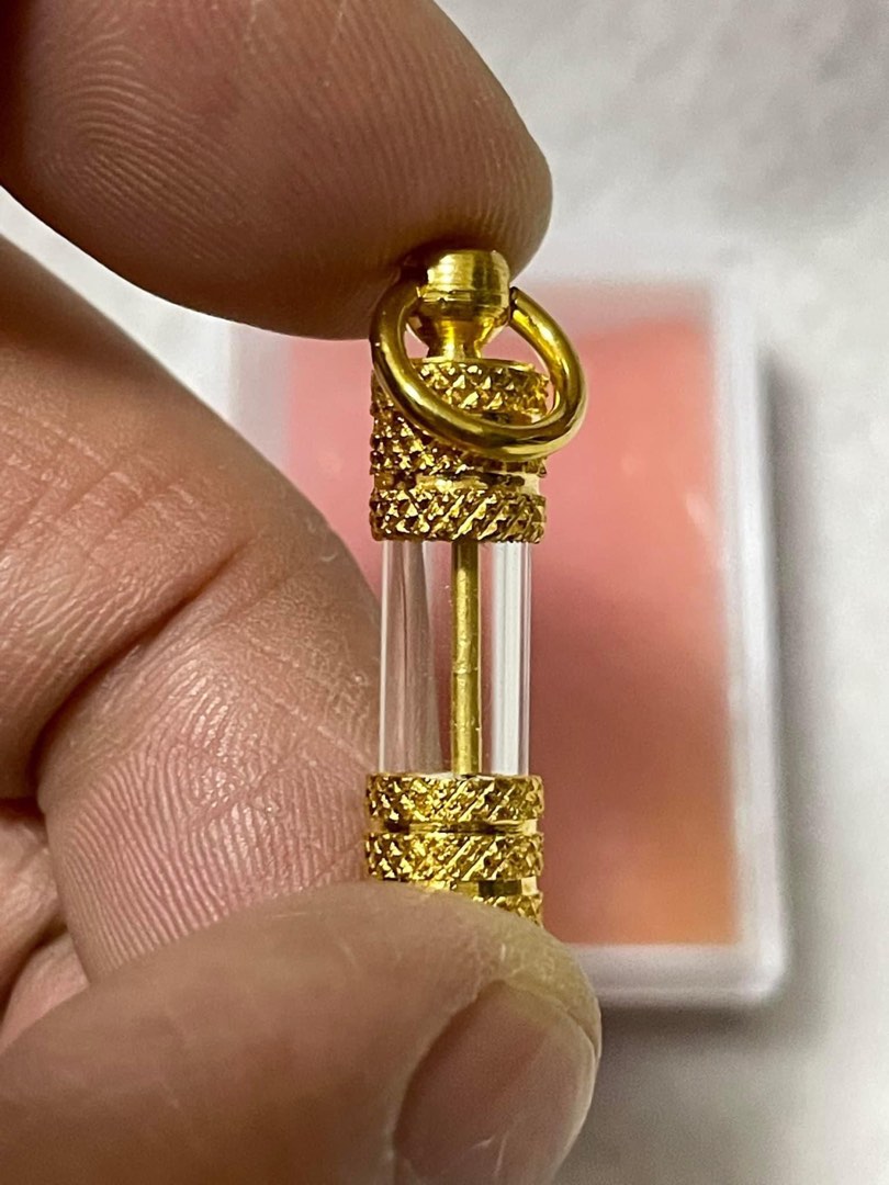 LP Koon Real Thai Gold Takrut (Golden Needle) / Wat Ban Rai / BE 2536 ...