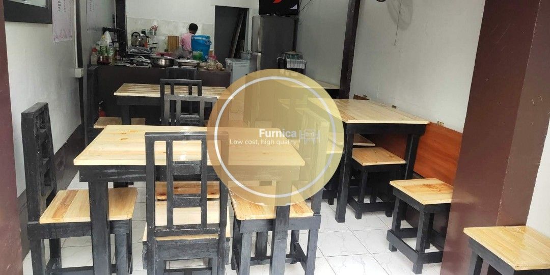 Made to order restaurant table and chairs (Category: Tables & Sets) located in Rosario. Submitted by newdragon_889be6 (Listing ID 1216007558, Image 3). Description: DIRECT PAGAWAAN SA MURANG HALAGA! 🚨 OPEN FOR BULK ORDERS TO AVAIL DISCOUNTS LOCATION: San Fernando, Pampanga Are you Looking for TABLES and CHAIRS for opening businesess like food court, canteens, milktea shop, coffee shop, and etc. Made to Order: ✓ Dining Table and Stools/Chairs Set