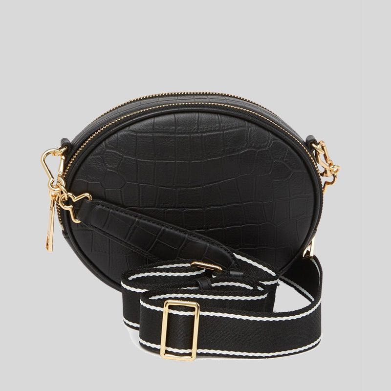Marc jacobs rewind croc sale embossed oval crossbody bag