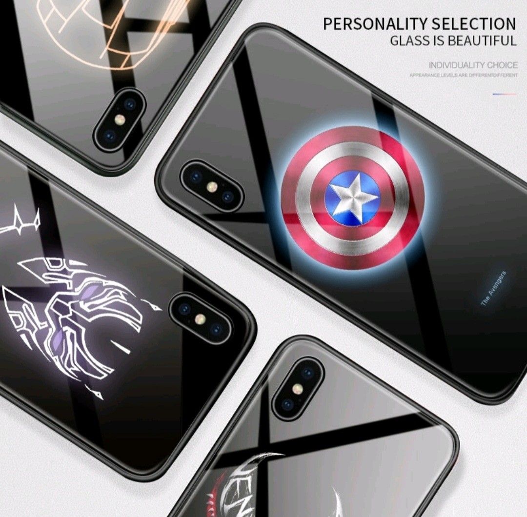 Marvel Samsung A50 Magnetic Case Marvel Luminous Glass Phone Case