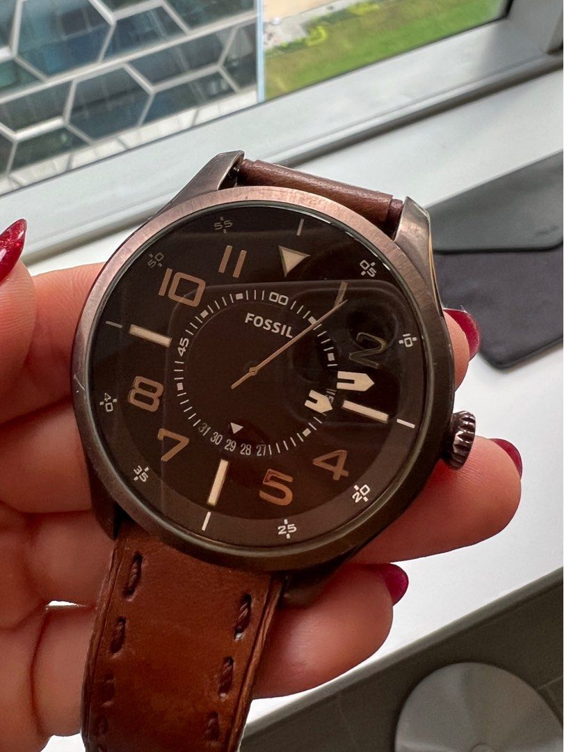 Mens fossil watch sale outlet