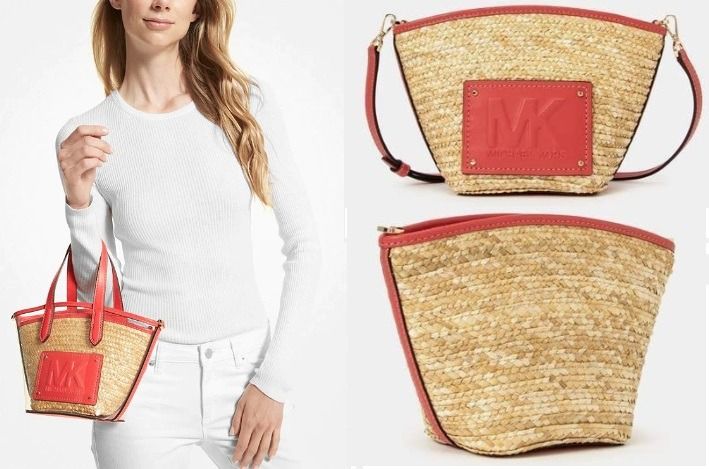 Michael Kors Kimber Small Tea Rose Vegan Leather 2-in-1 Zip Tote