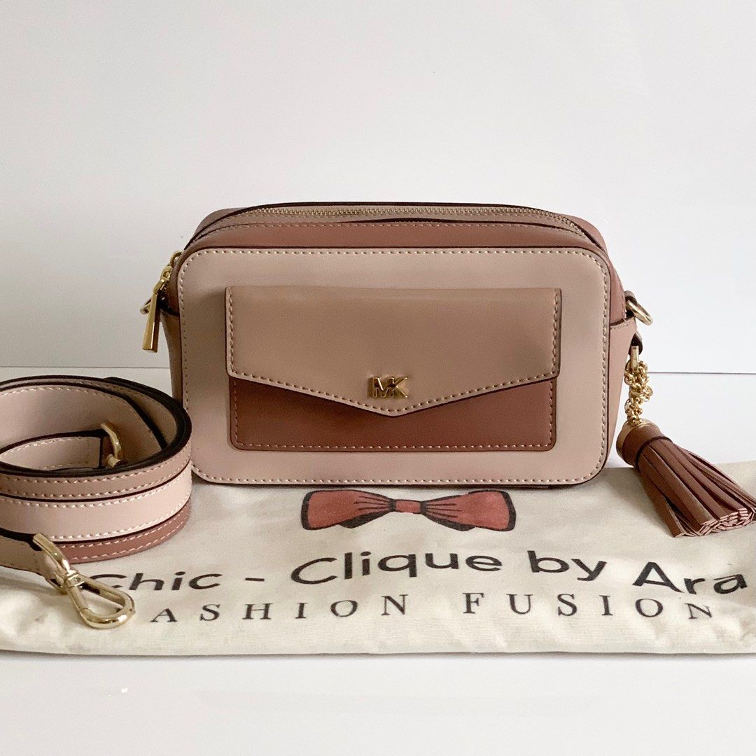 Michael kors top tricolor camera bag