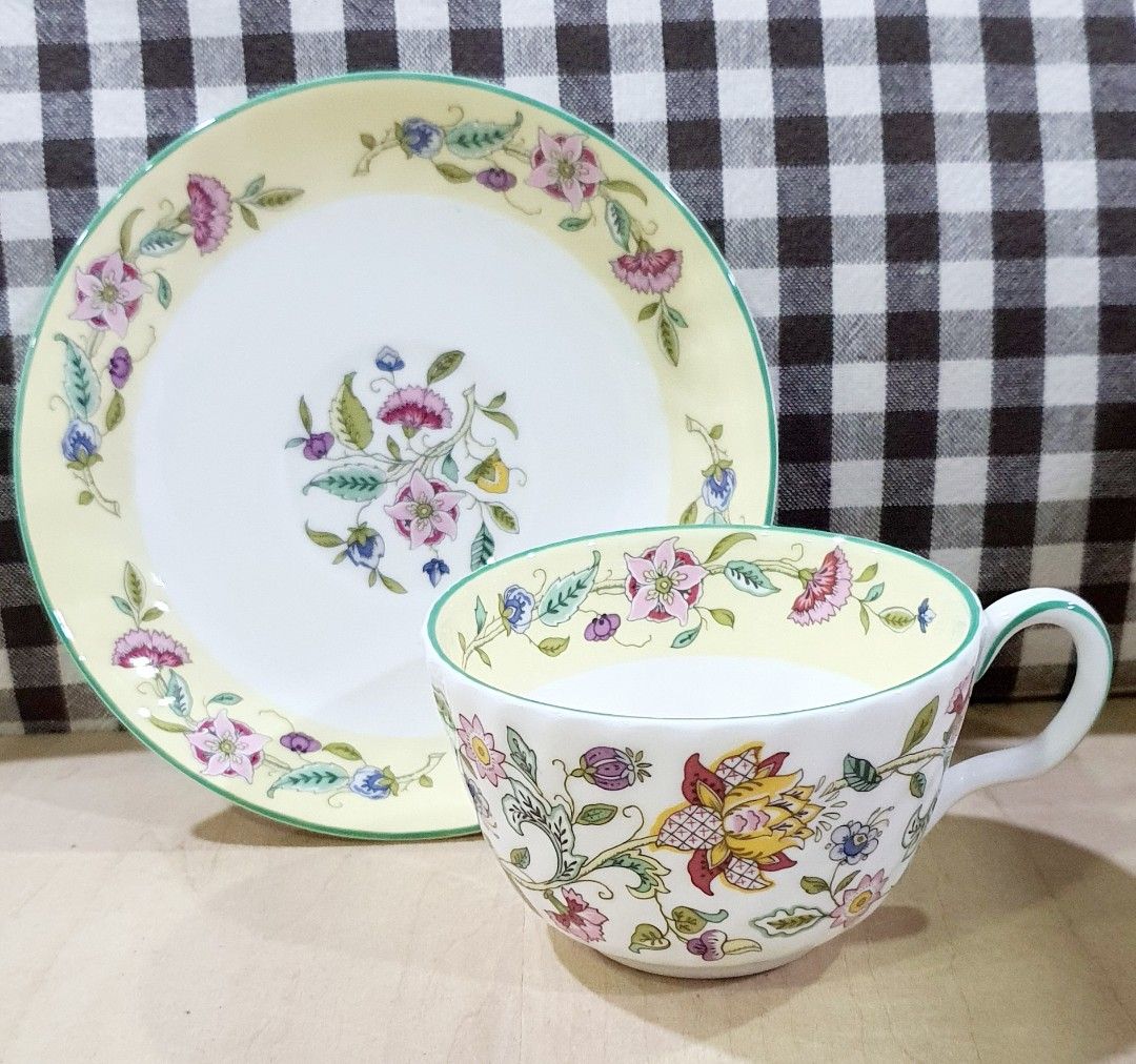 Minton Haddon Hall Celebration Cup and Saucer, Furniture & Home Living