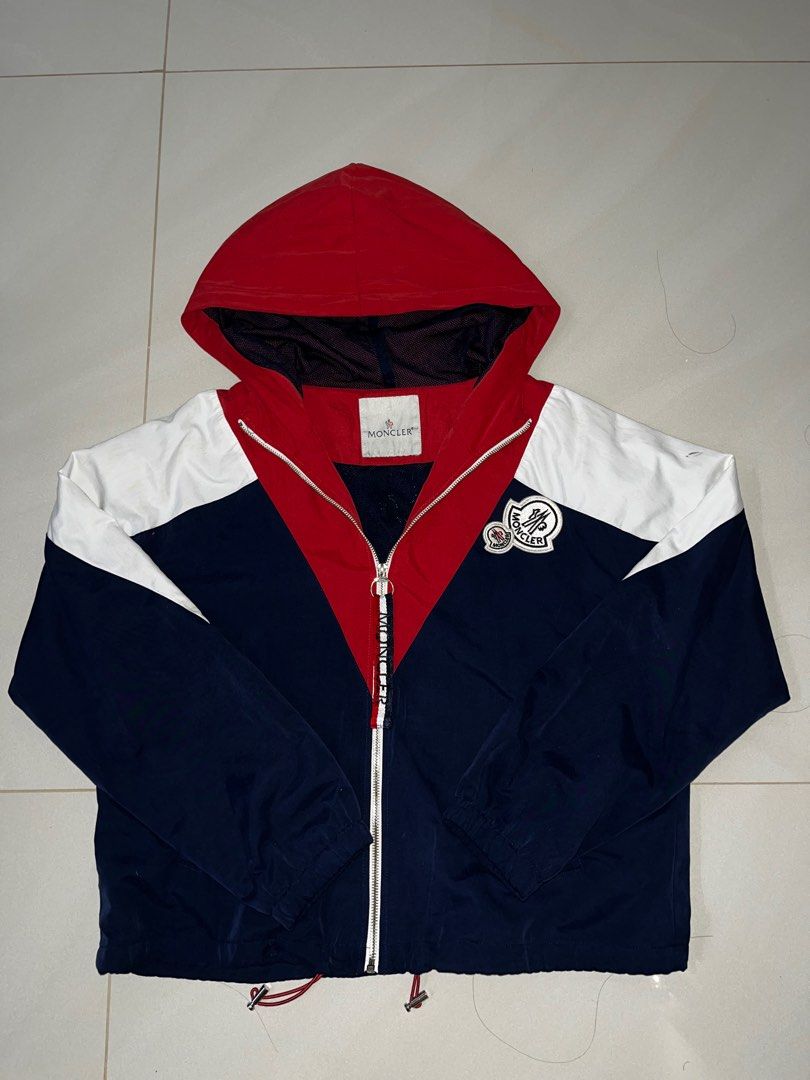 Red and navy top jacket