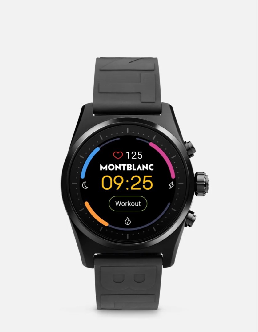 Montblanc Summit Lite Smartwatch Black with Rubber Strap Mobile Phones Gadgets Wearables Smart Watches on Carousell