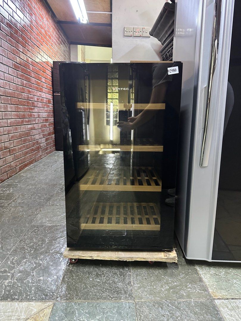 MUST BUY VINTEC 35 Bottles Single Zone Wine Chiller V30SGMEBK 93233 TV Home Appliances Kitchen Appliances Wine Cellar Storage on Carousell