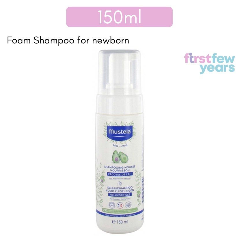 Mustela Cradle Cap/Foam Shampoo, Babies & Kids, Bathing & Changing
