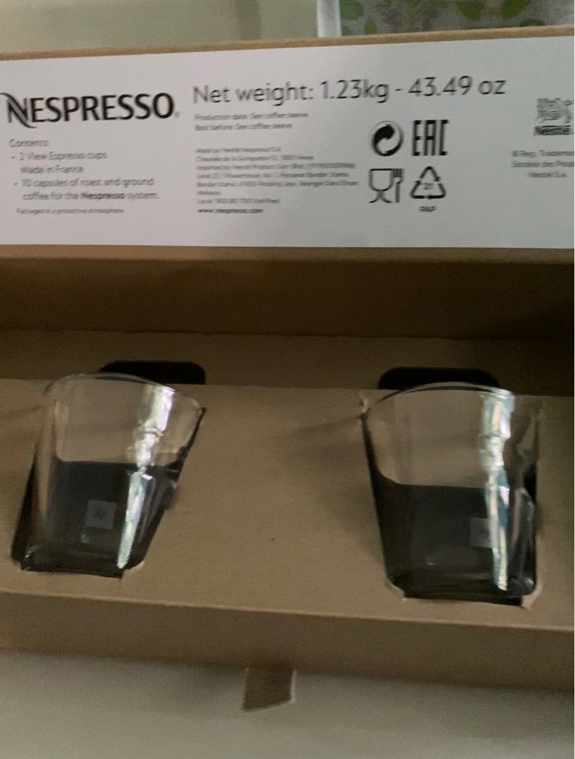 Nespresso View Espresso Cup x2, Furniture & Home Living, Kitchenware