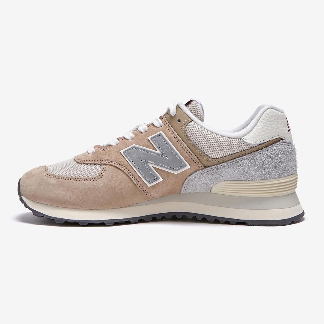 New Balance 574 Brown with gray suede trim, Men's Fashion, Footwear ...