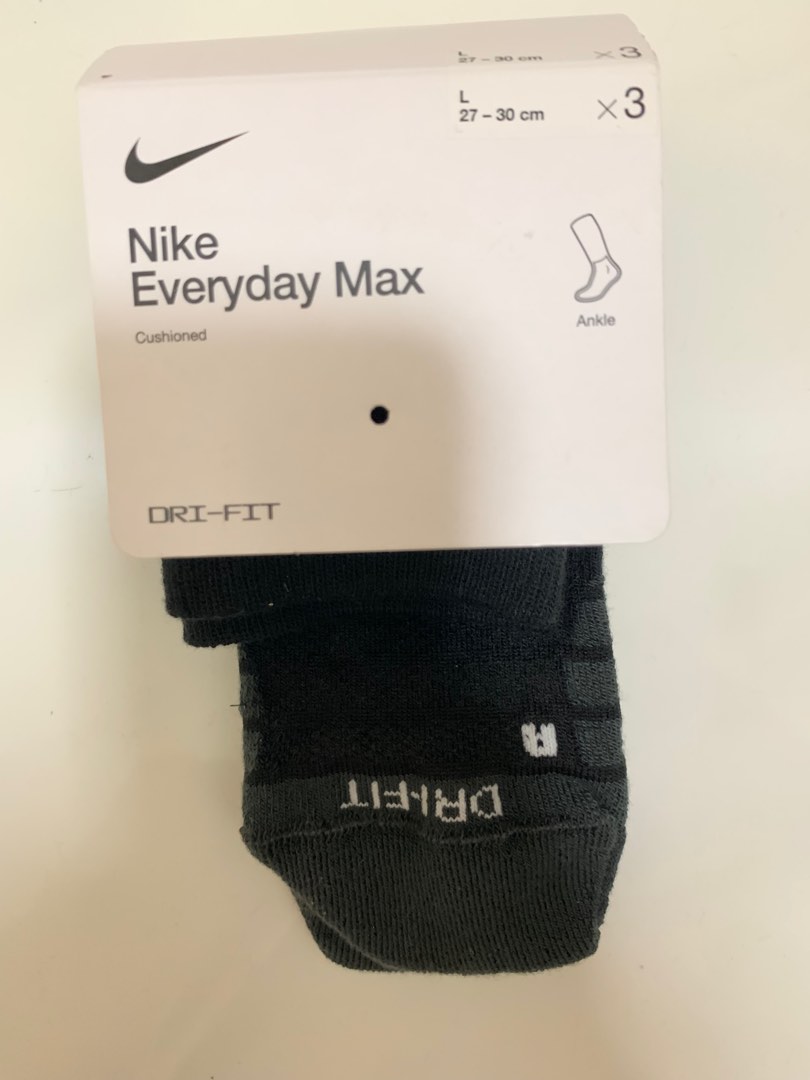 Nike Drifit Black Quarter Socks, Men's Fashion, Watches & Accessories