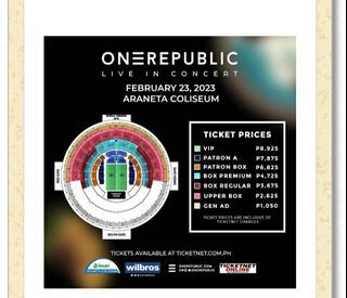 One Republic Concert Tickets
