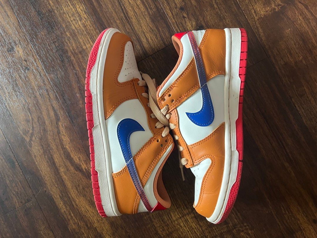 White orange and best sale blue nikes