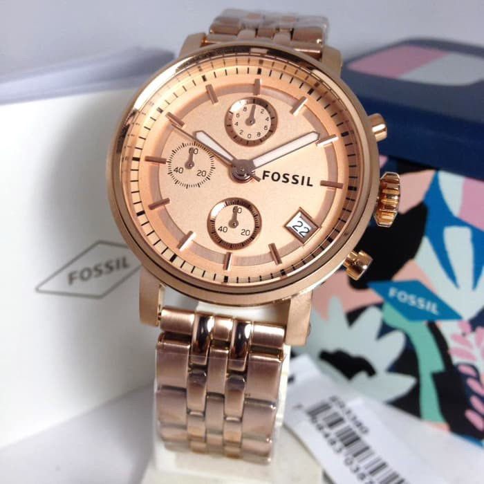 Original 100% Fossil Watch Rosegold Es3380