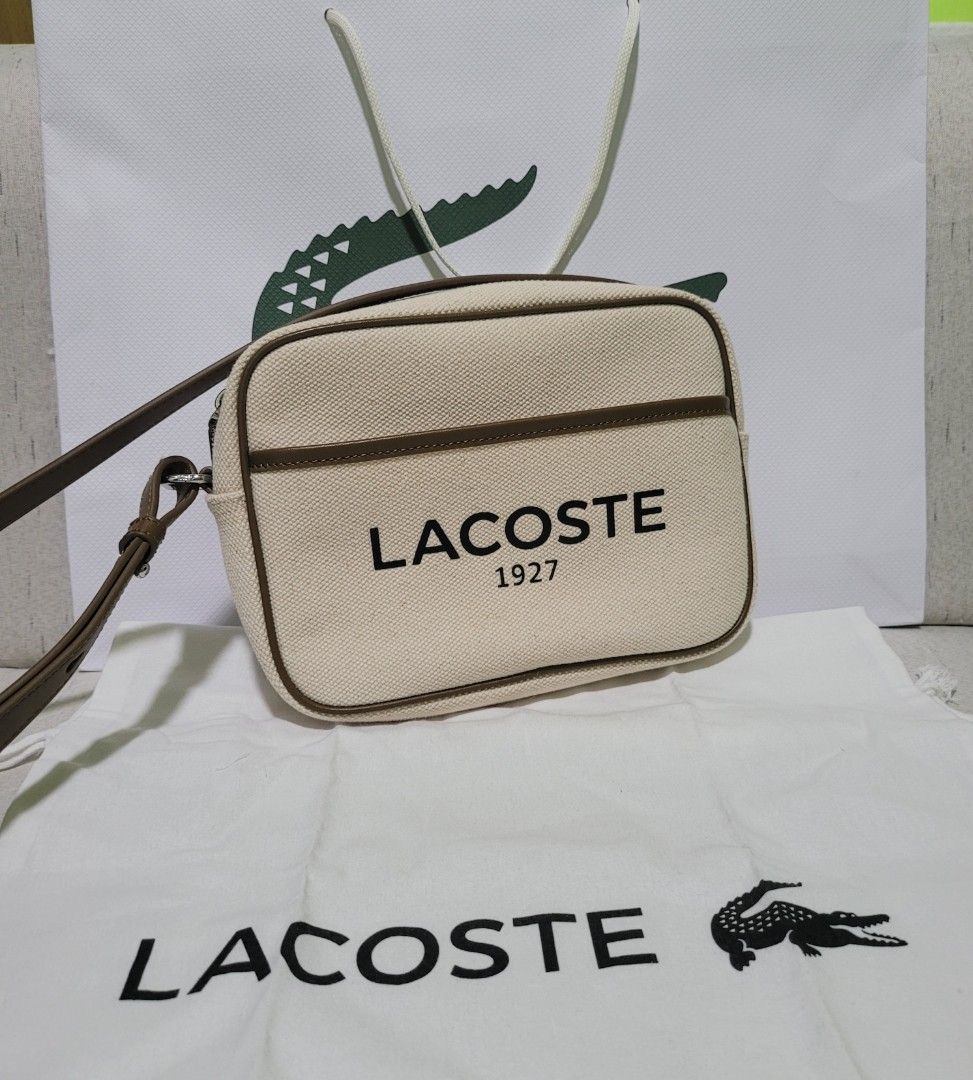 Original Lacoste Heritage Canvas Bag, Women's Fashion, Bags & Wallets
