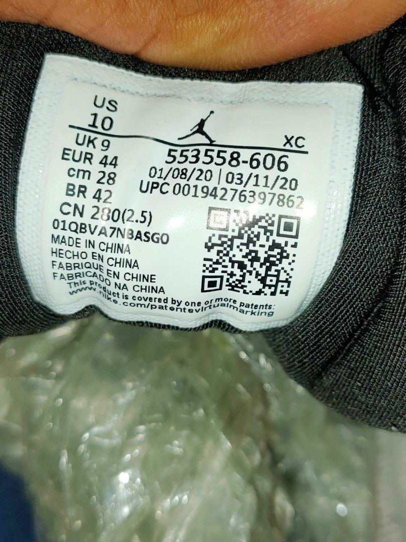 Original Legit Jordan 1 low reverse size 10us, Men's Fashion, Footwear