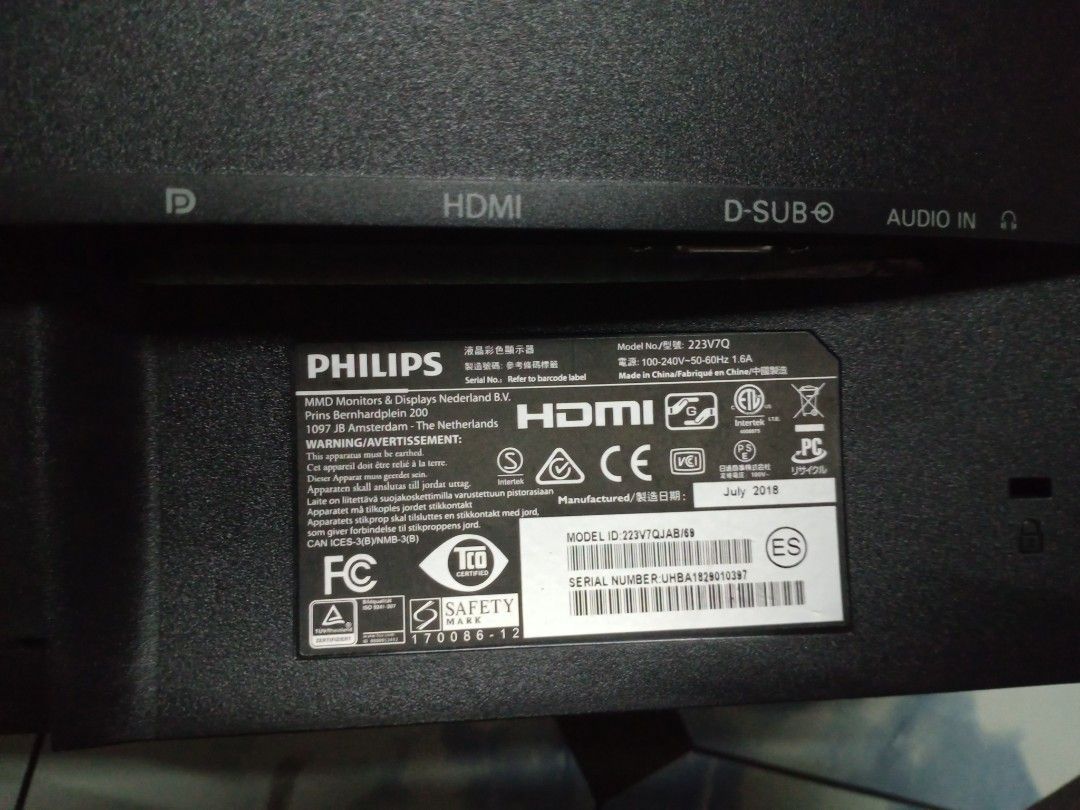 Philips Lcd Monitor, Computers & Tech, Parts & Accessories, Monitor ...