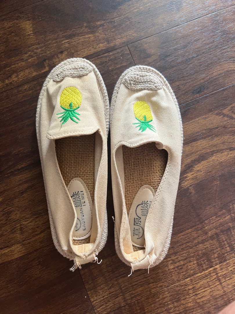 pineapple flats espadrilles 36