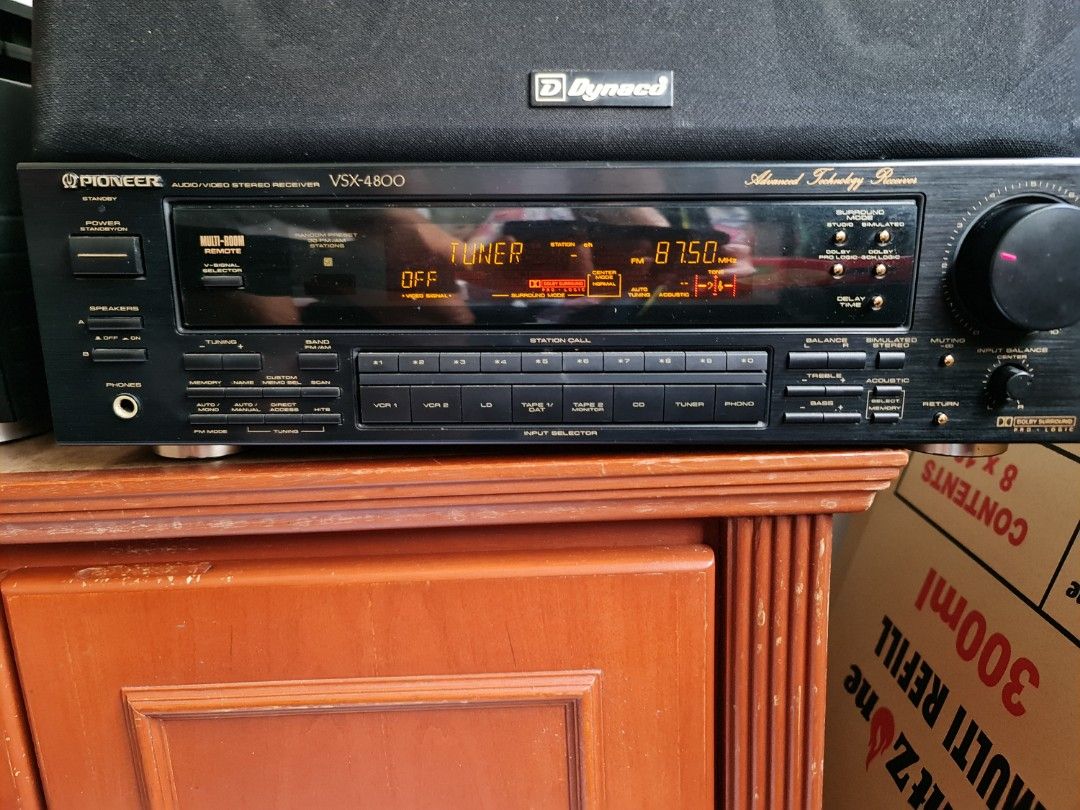 Pioneer amplifier and central speaker, surrounded speaker, Audio