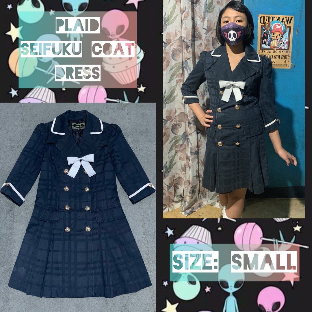 Plaid Academia Coat Dress (Category: Coats, Jackets and Outerwear) located in Quezon City. Submitted by jerysslu (Listing ID 1215990707, Image 1). Description: LIKE AND FOLLOW OUR FB PAGE FOR MORE UPDATES : @BENICEKAWAIISHOP Sizes are indicated in the picture Inclusion are indicated in the picture Reminders: 🖤 All items are preloved. So manage your expectations. If any flaws, will be indicated. 🖤 Color may be vary due to lighting during picture