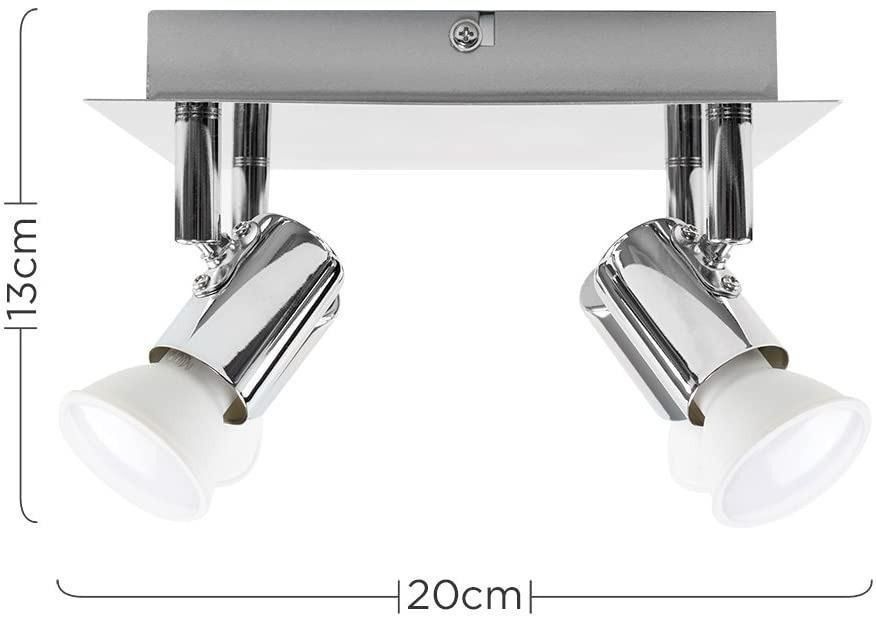 Ledronix Spotlights 2 Pack, Att Black Rotatable Round Ceiling Lights