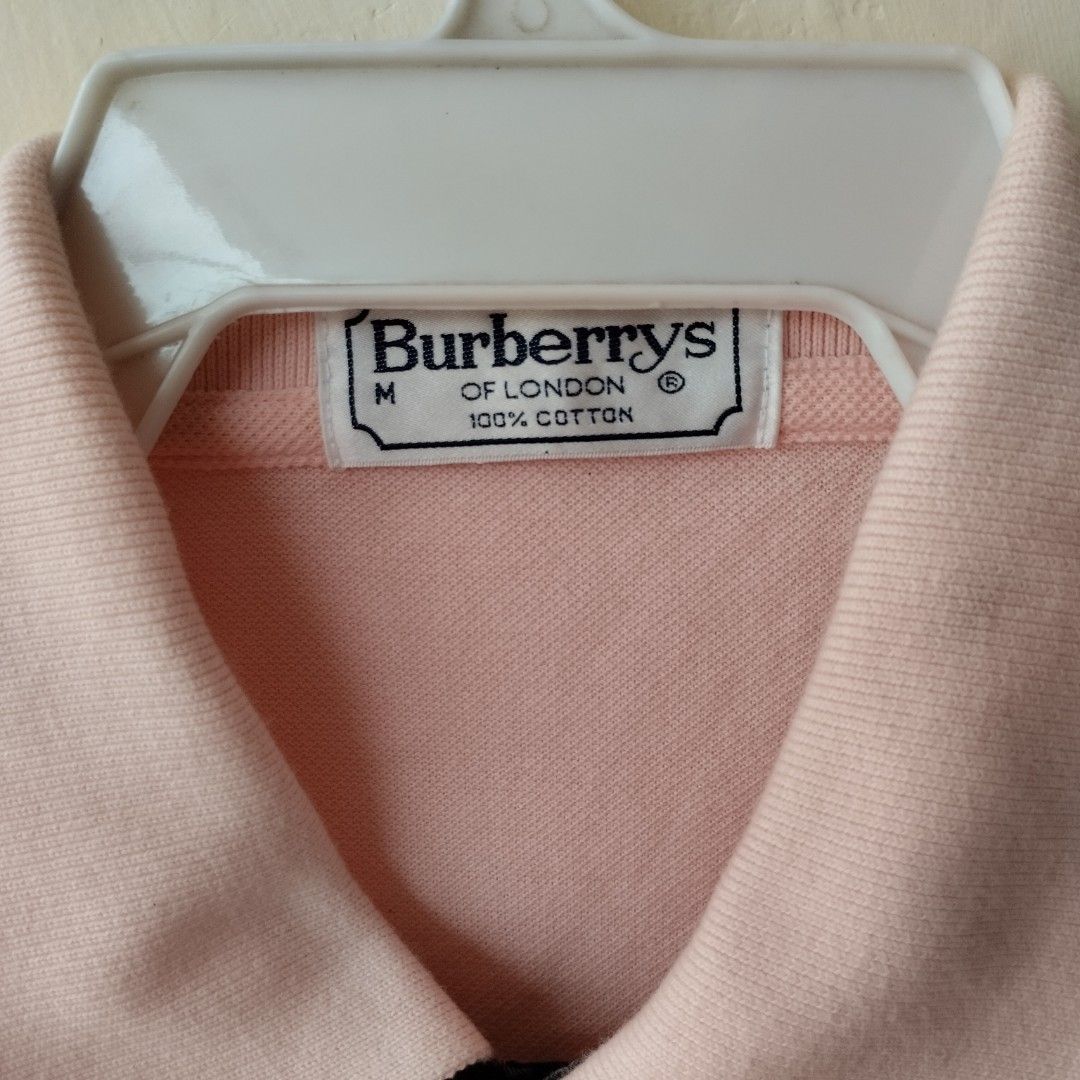 Polo Burberry of London Logo Bordir Vintage tag