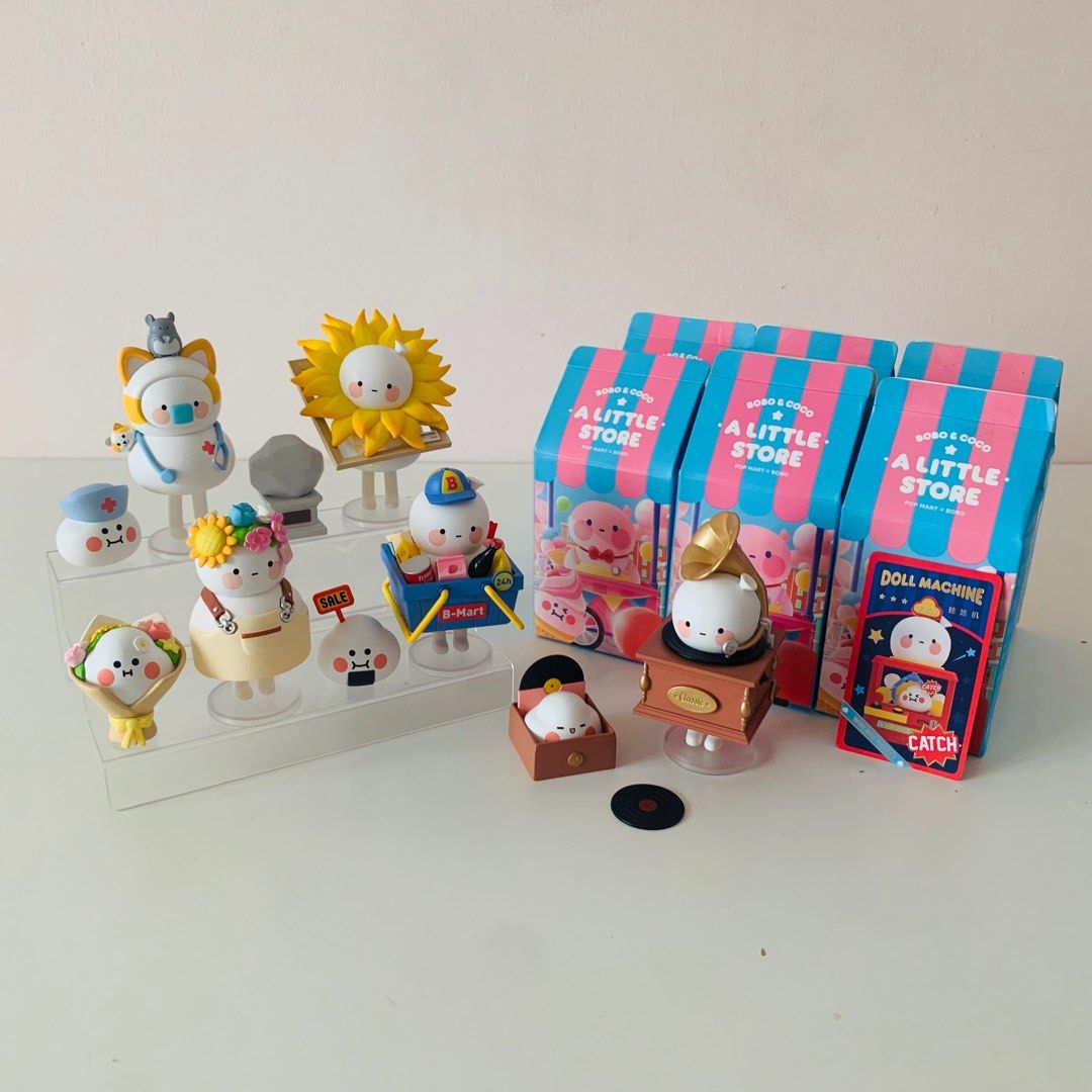 popmart bobo & coco a little store series sealed and unsealed figurines  (bnif, bnib) secret