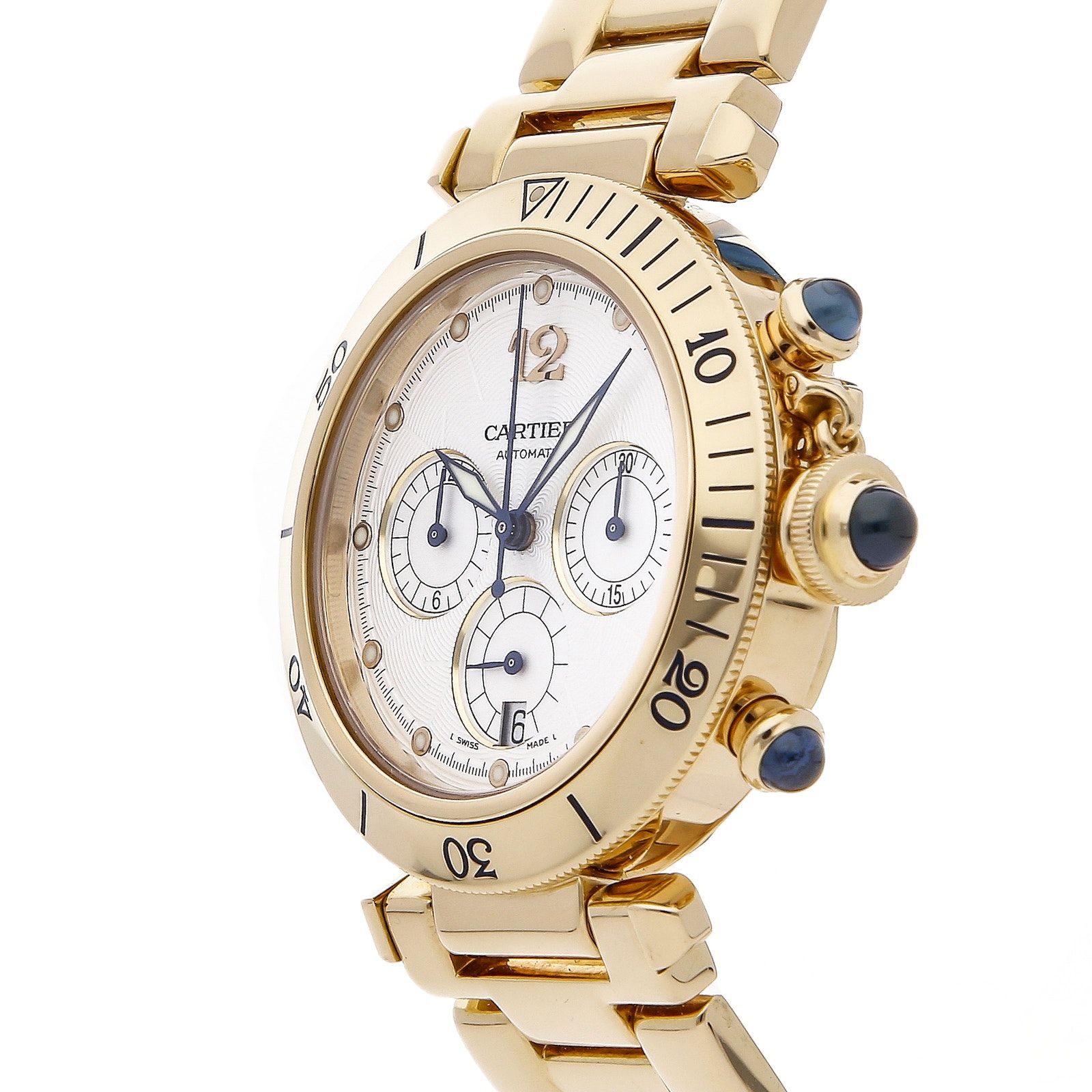 Pre Owned Cartier Pasha Chronograph W30140D1 Luxury Watches on