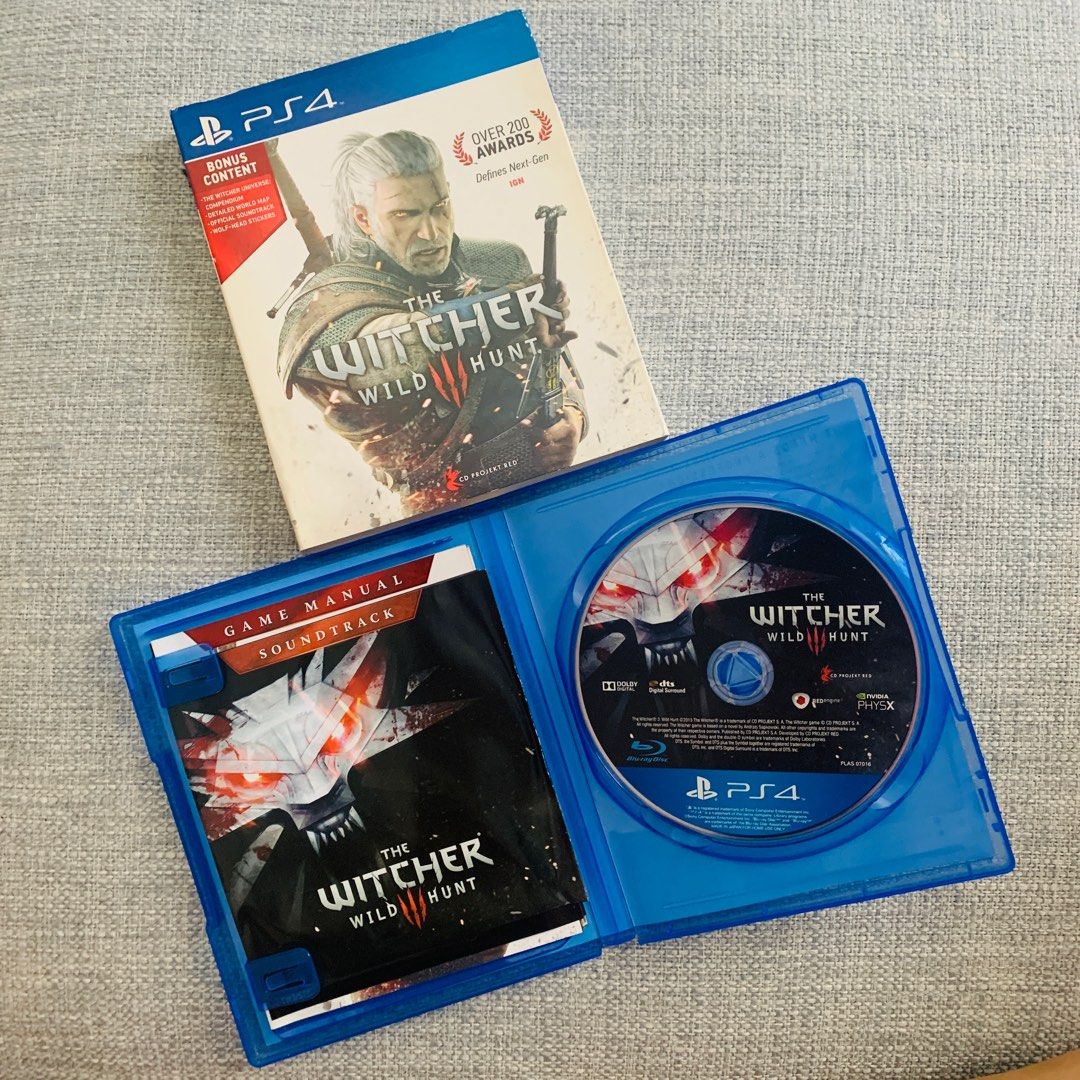 PS4 Games - The Witcher Wild Hunt (Disc Ver.) 🍀 (Category: PlayStation) located in Singapore. Submitted by omurice333 (Listing ID 1215893168, Image 1). Description: Clearing sale, price negotiable - Really can’t bear to sell but no choice house expensive GST 8% need all the help I can, buy more confirm got discount, happy buyer happy seller, you happy I happy everybody happy. If you are seeing this, I wish you luck and huat ahhhh okay please buy