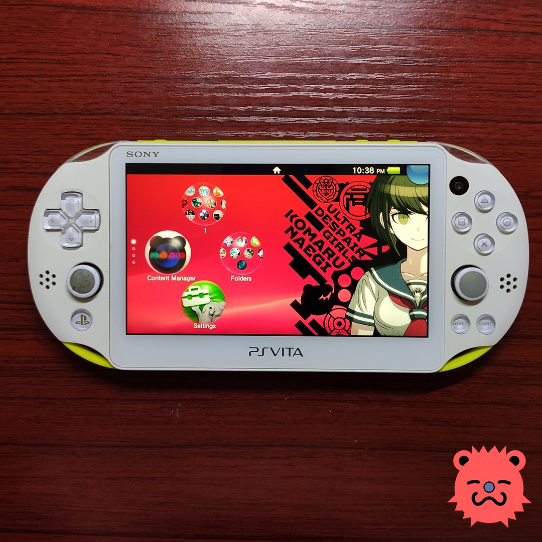PS VITA slim lime green (rare color) 200+ games installed 64 gb CFW ready, Video Gaming, Video
