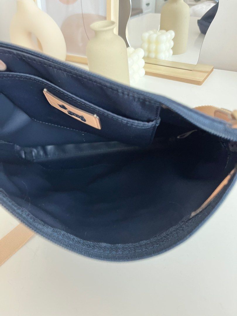 Radley London Crossbody Nylon Bag - Navy Blue/Pink, Luxury, Bags