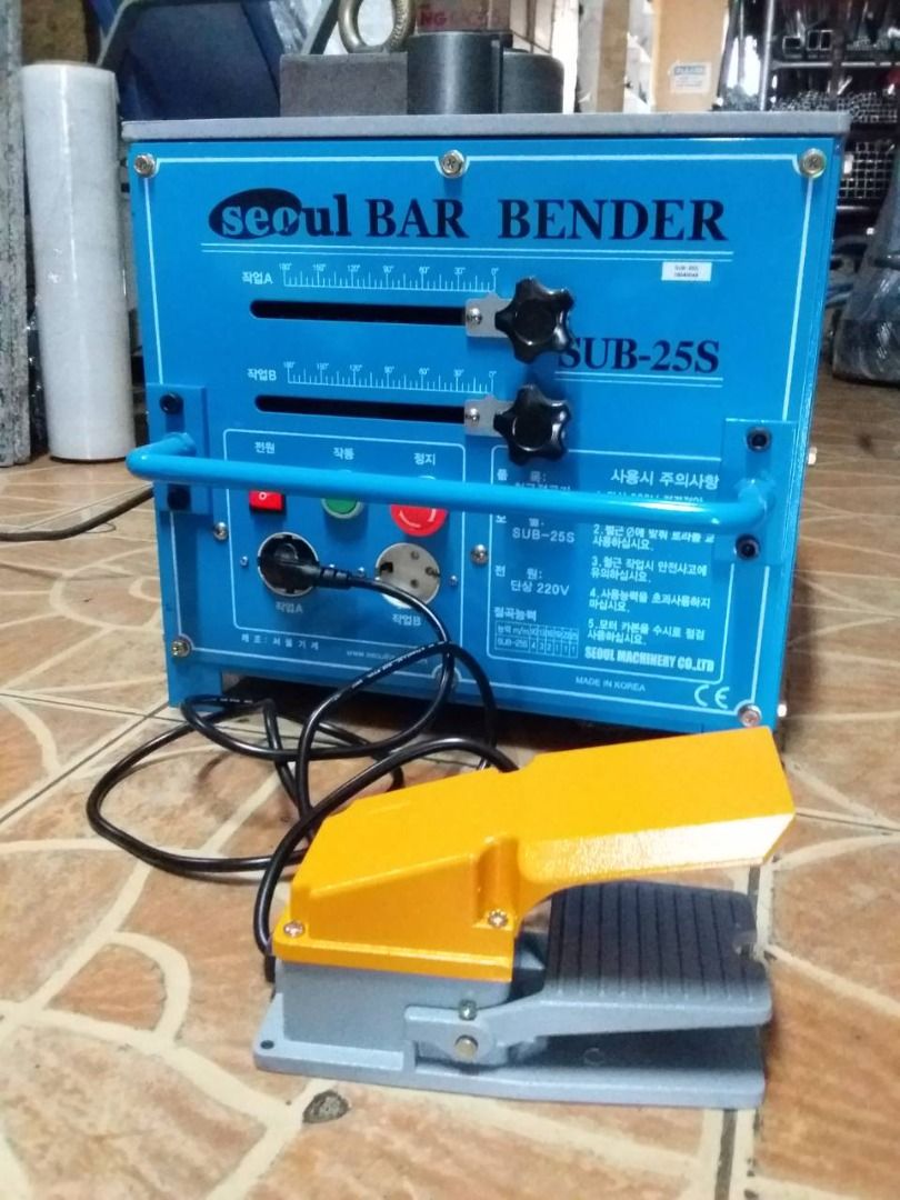 Electric Rebar Bender 25mm capacity Made In Korea Seoul Machinery