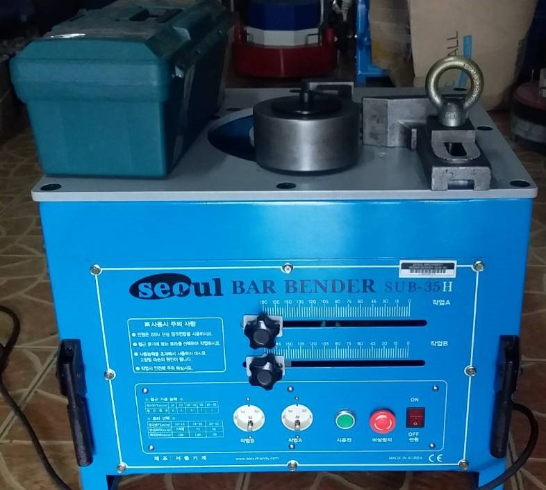 Electric Rebar Bender 32MM capacity Made In Korea Seoul Machinery