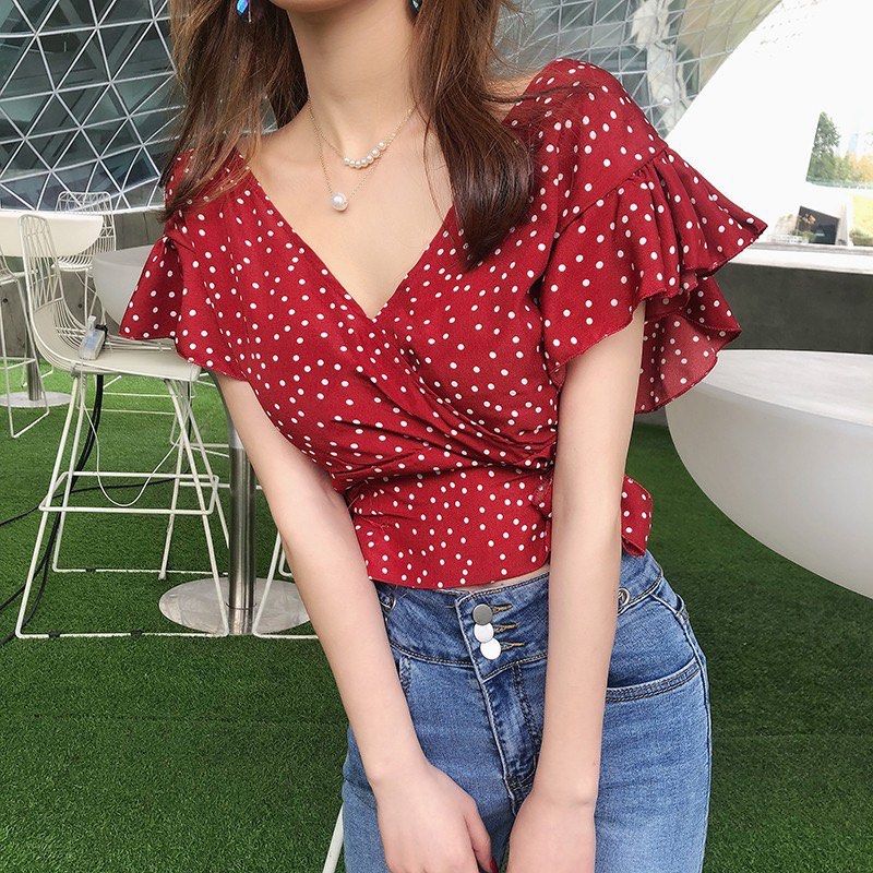 Cute red sale blouses