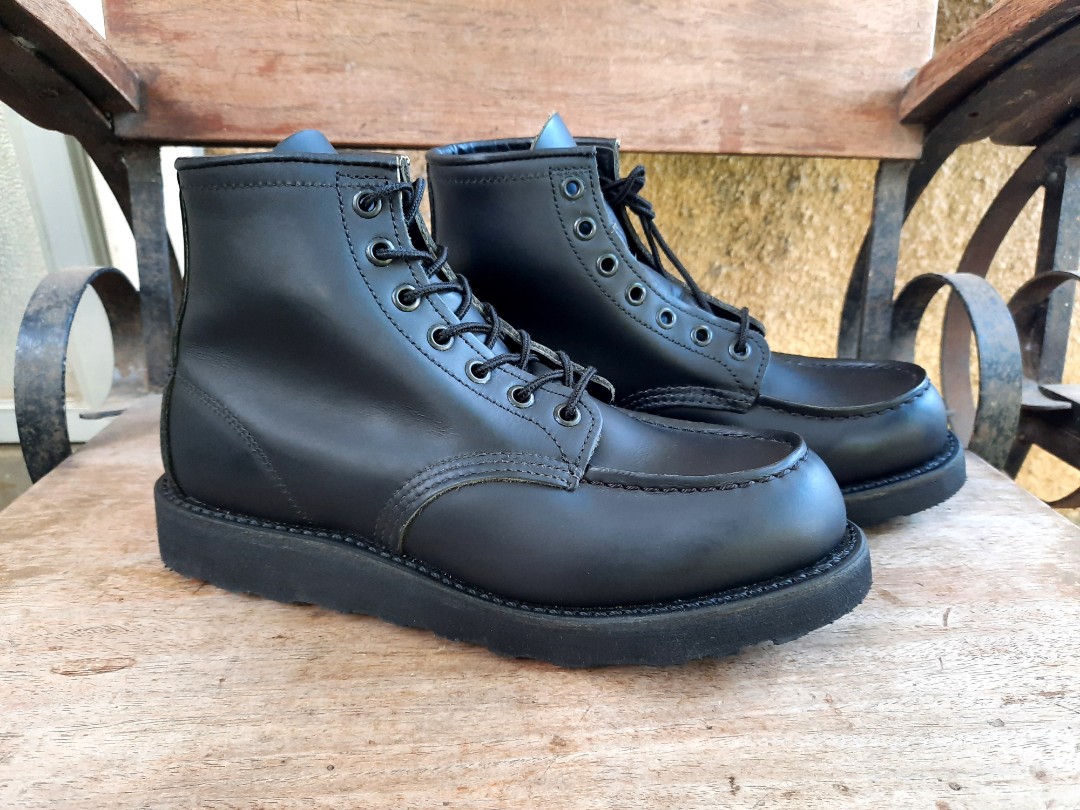 Red Wing 8137 Triple Black Chrome Moc Toe on Carousell