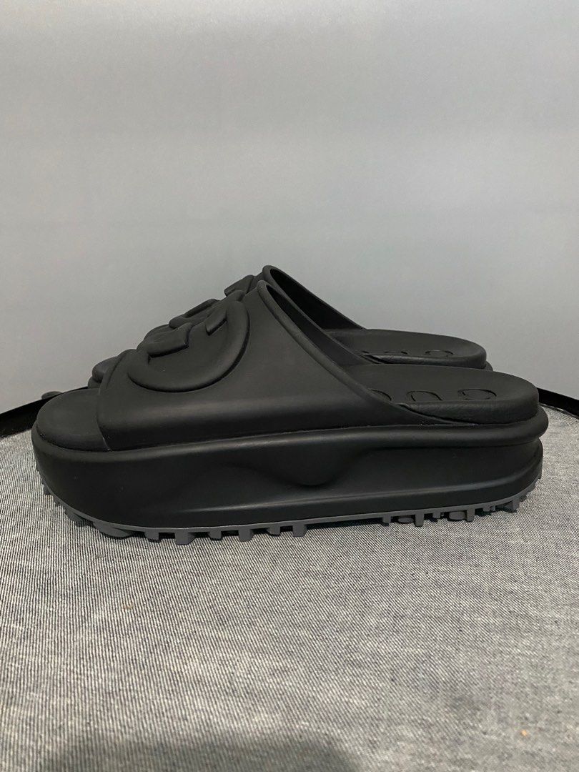 RTP 800 GUCCI INTERLOCKING RUBBER SLIDES Luxury Sneakers