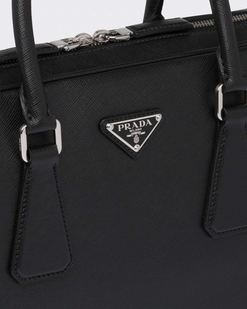 Prada Double Saffiano Leather Tote Bag - Farfetch