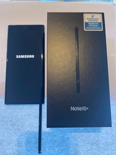 Samsung note 10 plus (12/512 ) well used lcd tip top no burn no dent full set