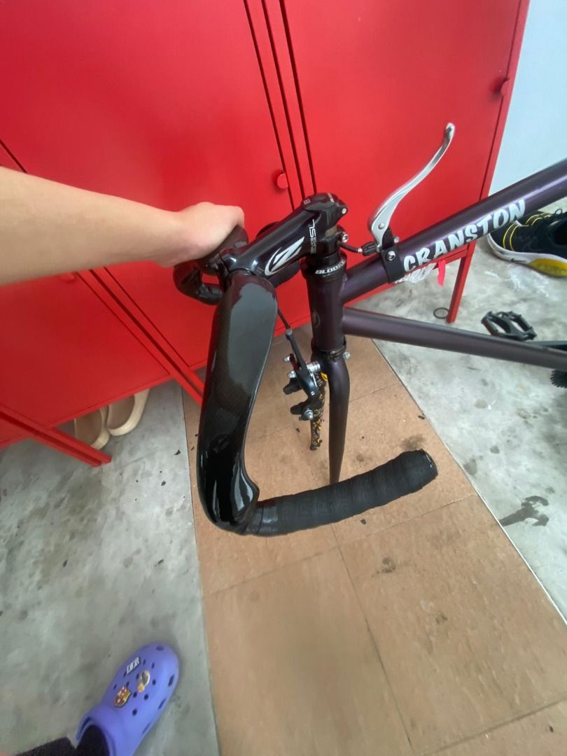 scatto bar/track bar carbon, Sports Equipment, Bicycles & Parts, Parts