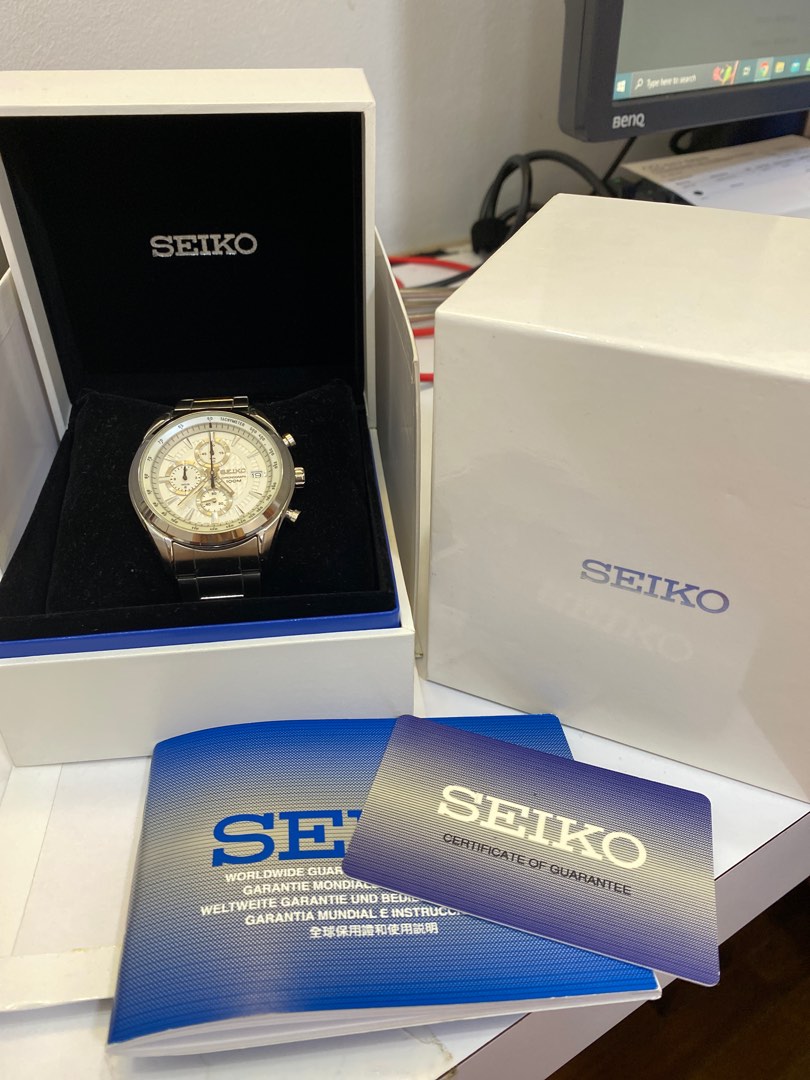 Seiko Quartz Chronograph SSB173P1 Men s Watch Men s Fashion