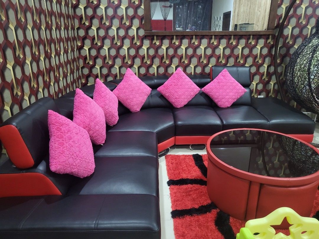 Set Sofa corner, Furniture & Home Living, Furniture, Sofas on Carousell